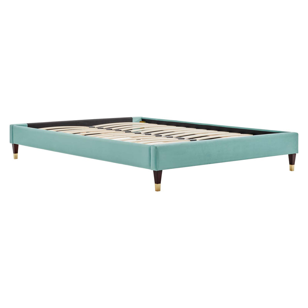Amber Performance Velvet Twin Platform Bed By Modway - MOD-6779 | Beds | Modishstore - 54