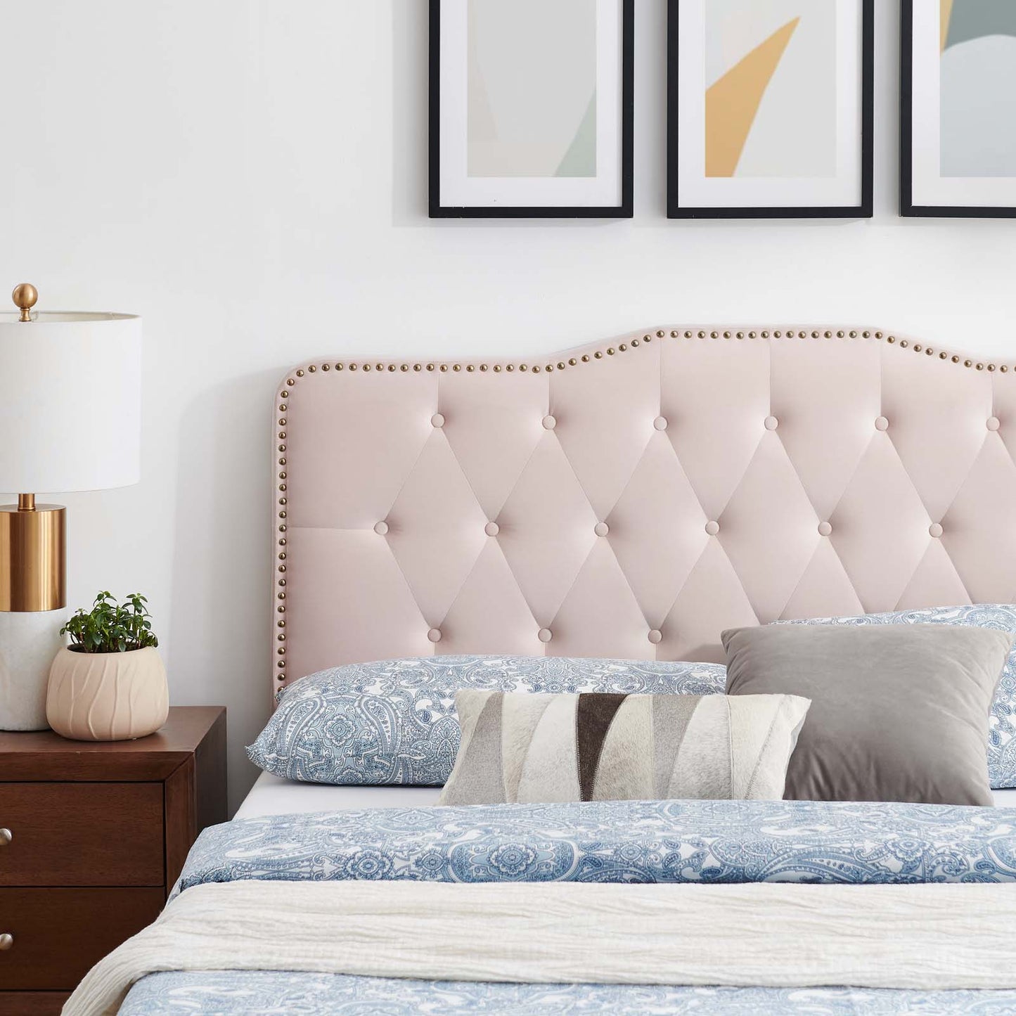 Amber Performance Velvet Twin Platform Bed By Modway - MOD-6779 | Beds | Modishstore - 73