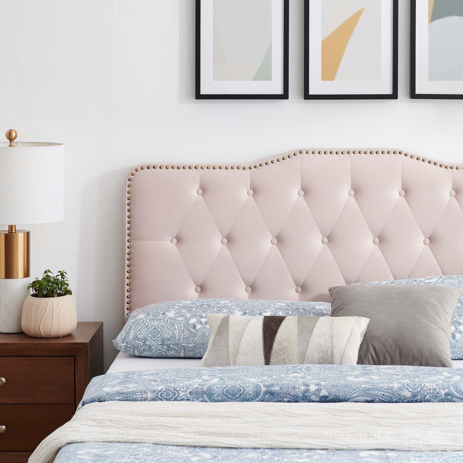 Amber Performance Velvet Twin Platform Bed By Modway - MOD-6779 | Beds | Modishstore - 73