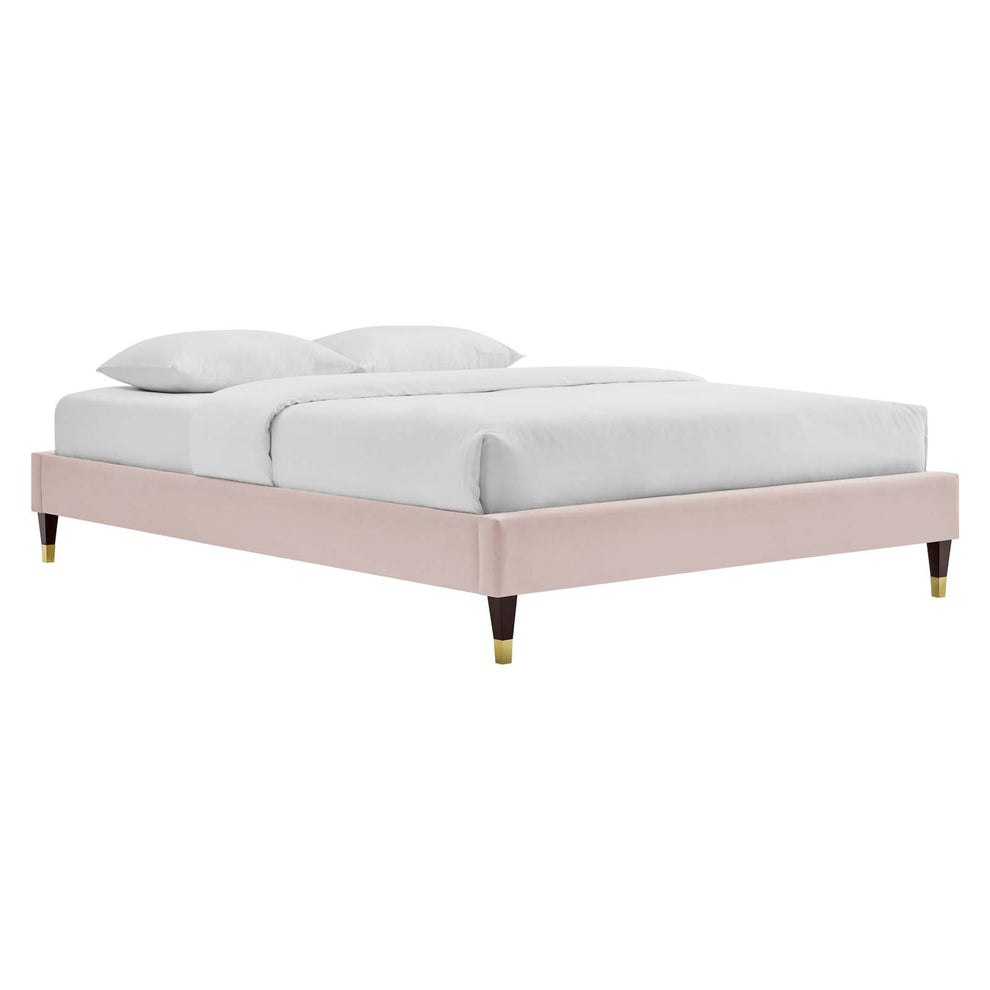 Amber Performance Velvet Twin Platform Bed By Modway - MOD-6779 | Beds | Modishstore - 81
