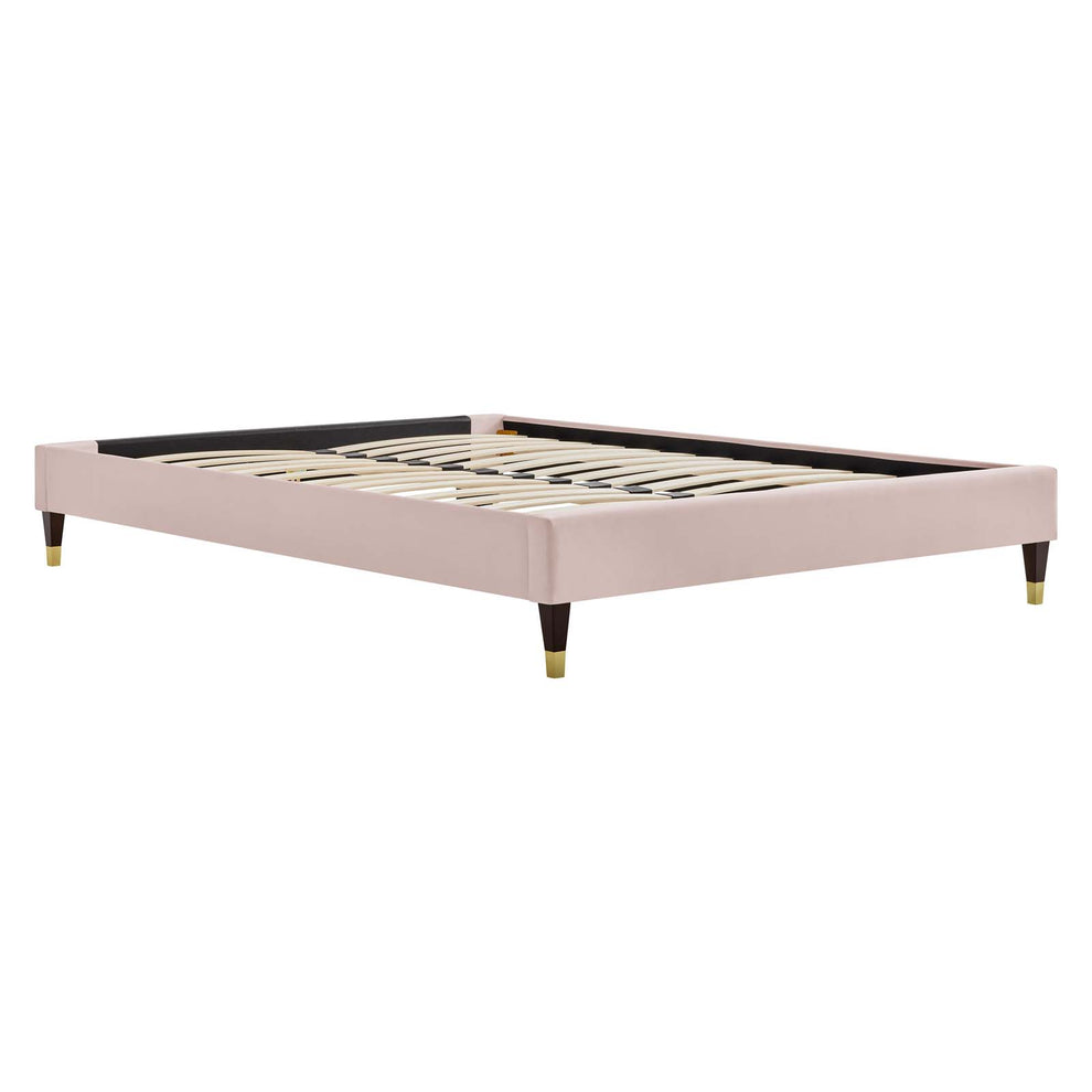 Amber Performance Velvet Twin Platform Bed By Modway - MOD-6779 | Beds | Modishstore - 82