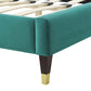 Amber Performance Velvet Twin Platform Bed By Modway - MOD-6779 | Beds | Modishstore - 97