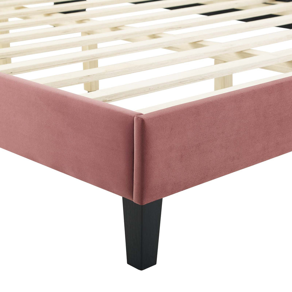 Amber Tufted Performance Velvet King Platform Bed By Modway - MOD-6786 | Beds | Modishstore - 26