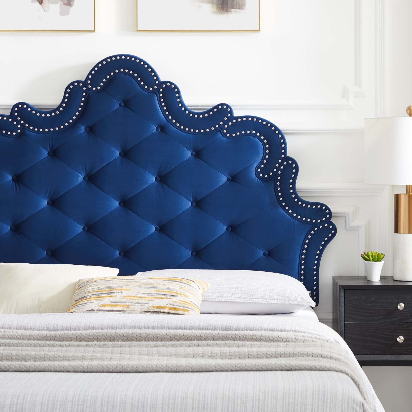 Sasha Button-Tufted Performance Velvet Twin Bed By Modway - MOD-6787 | Beds | Modishstore - 24