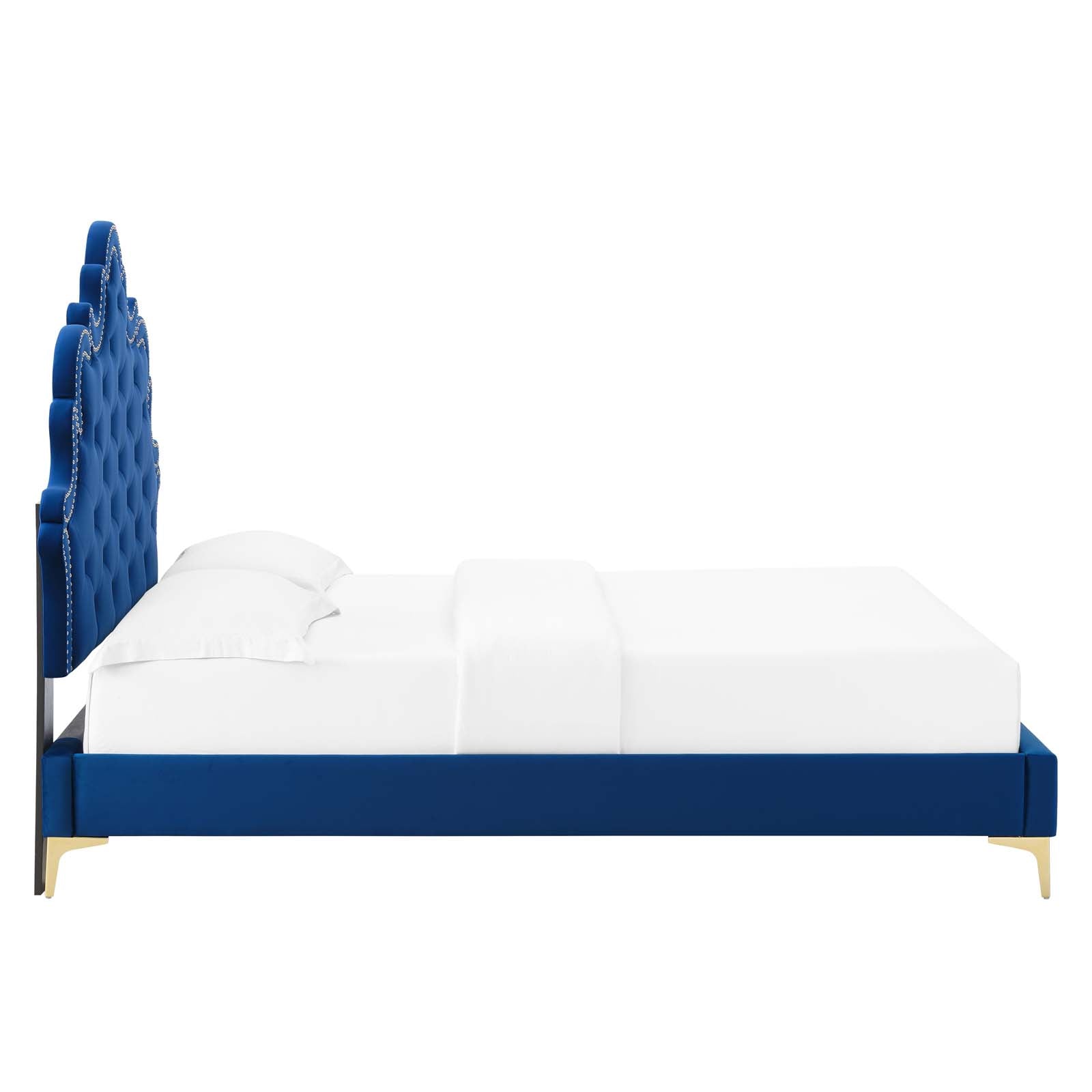 Sasha Button-Tufted Performance Velvet Twin Bed By Modway - MOD-6787 | Beds | Modishstore - 28