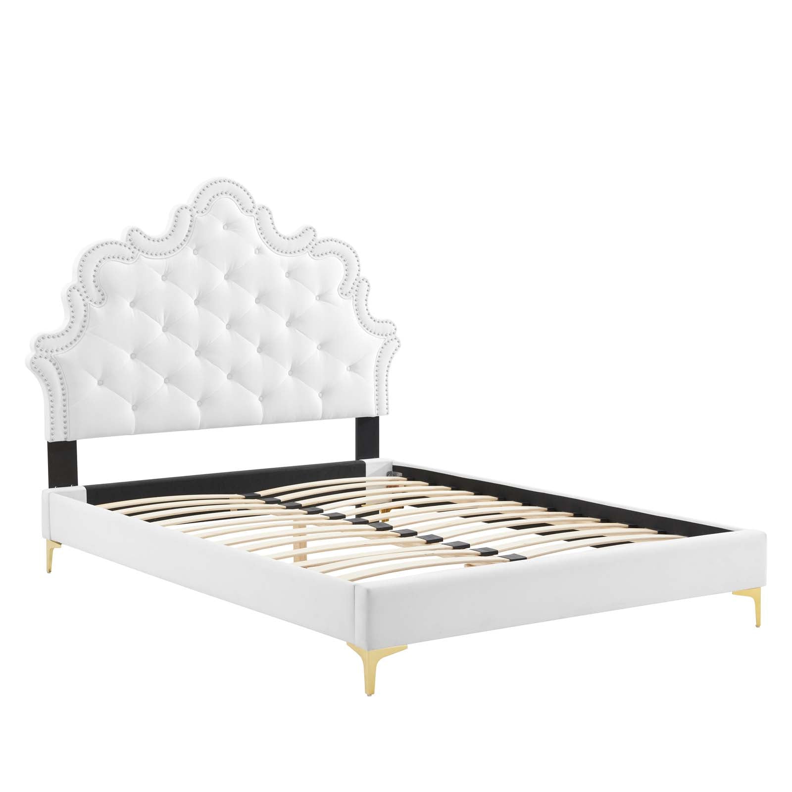 Sasha Button-Tufted Performance Velvet Twin Bed By Modway - MOD-6787 | Beds | Modishstore - 38