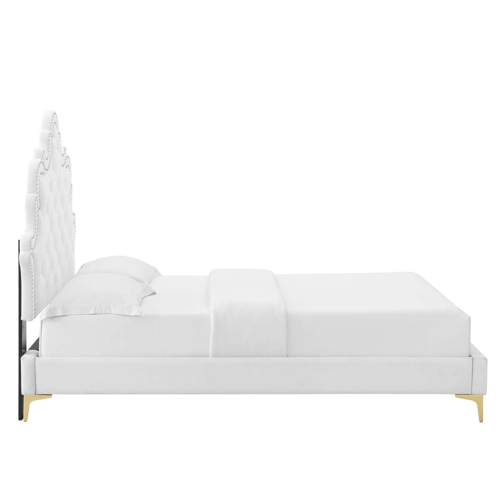 Sasha Button-Tufted Performance Velvet Twin Bed By Modway - MOD-6787 | Beds | Modishstore - 39