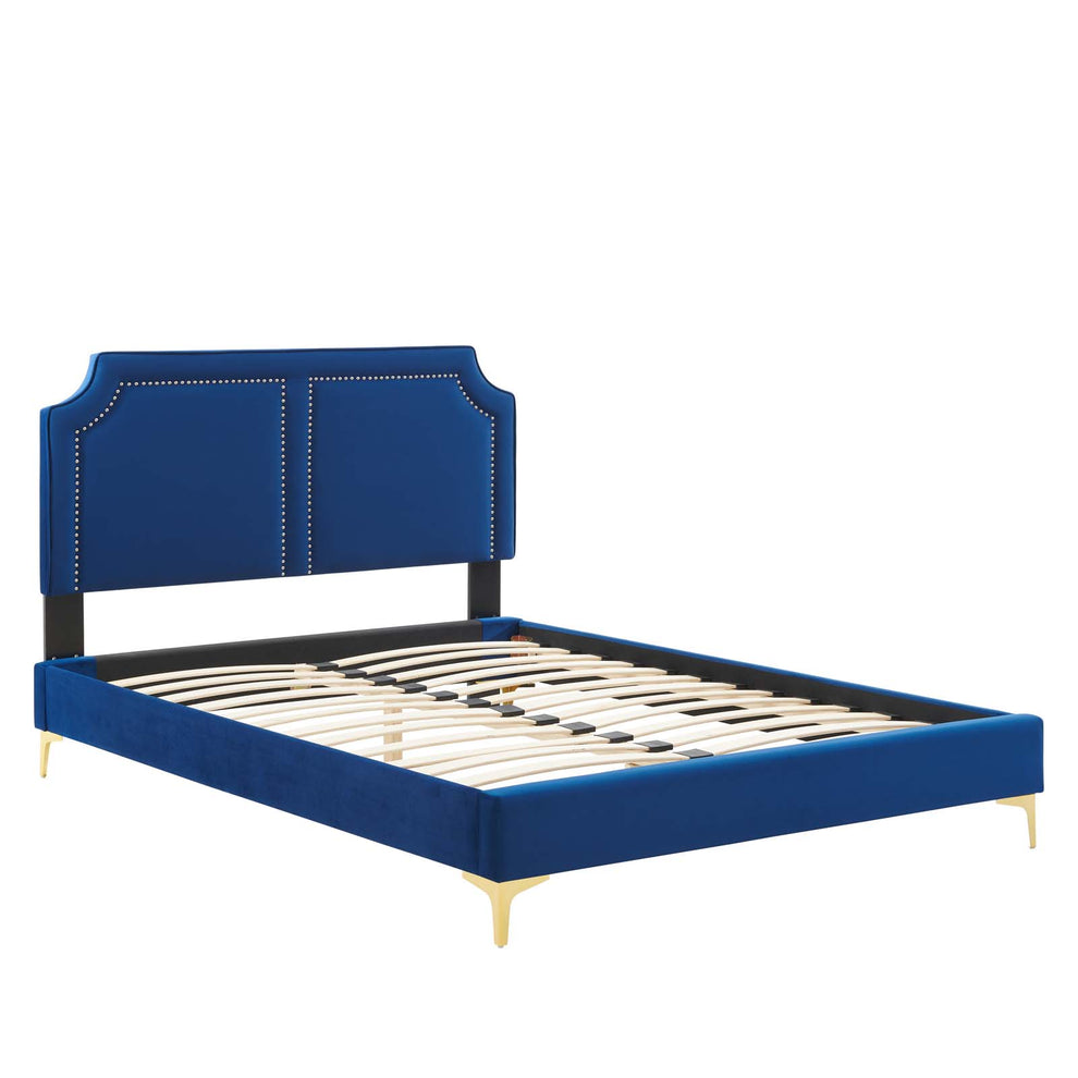 Novi Performance Velvet Twin Bed By Modway - MOD-6788 | Beds | Modishstore - 27