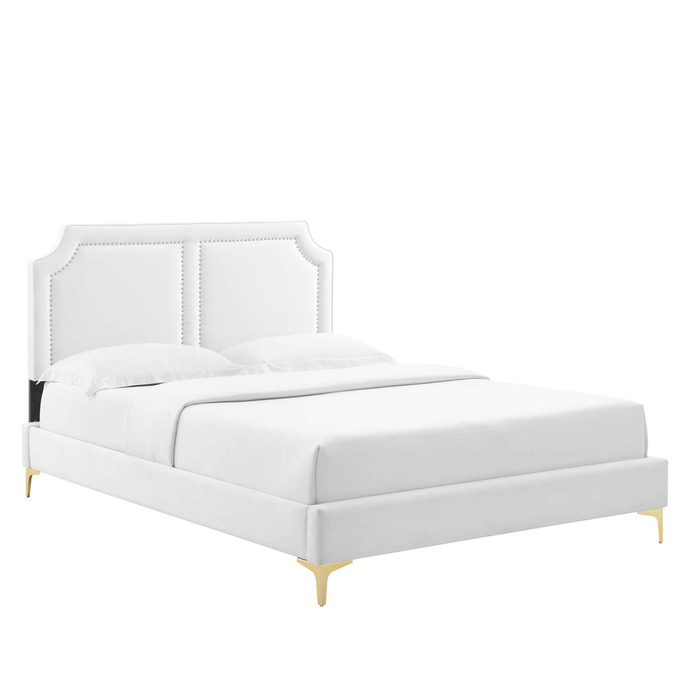 Novi Performance Velvet Twin Bed By Modway - MOD-6788 | Beds | Modishstore - 34