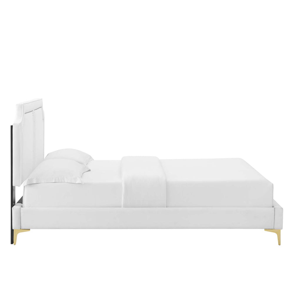 Novi Performance Velvet Twin Bed By Modway - MOD-6788 | Beds | Modishstore - 39
