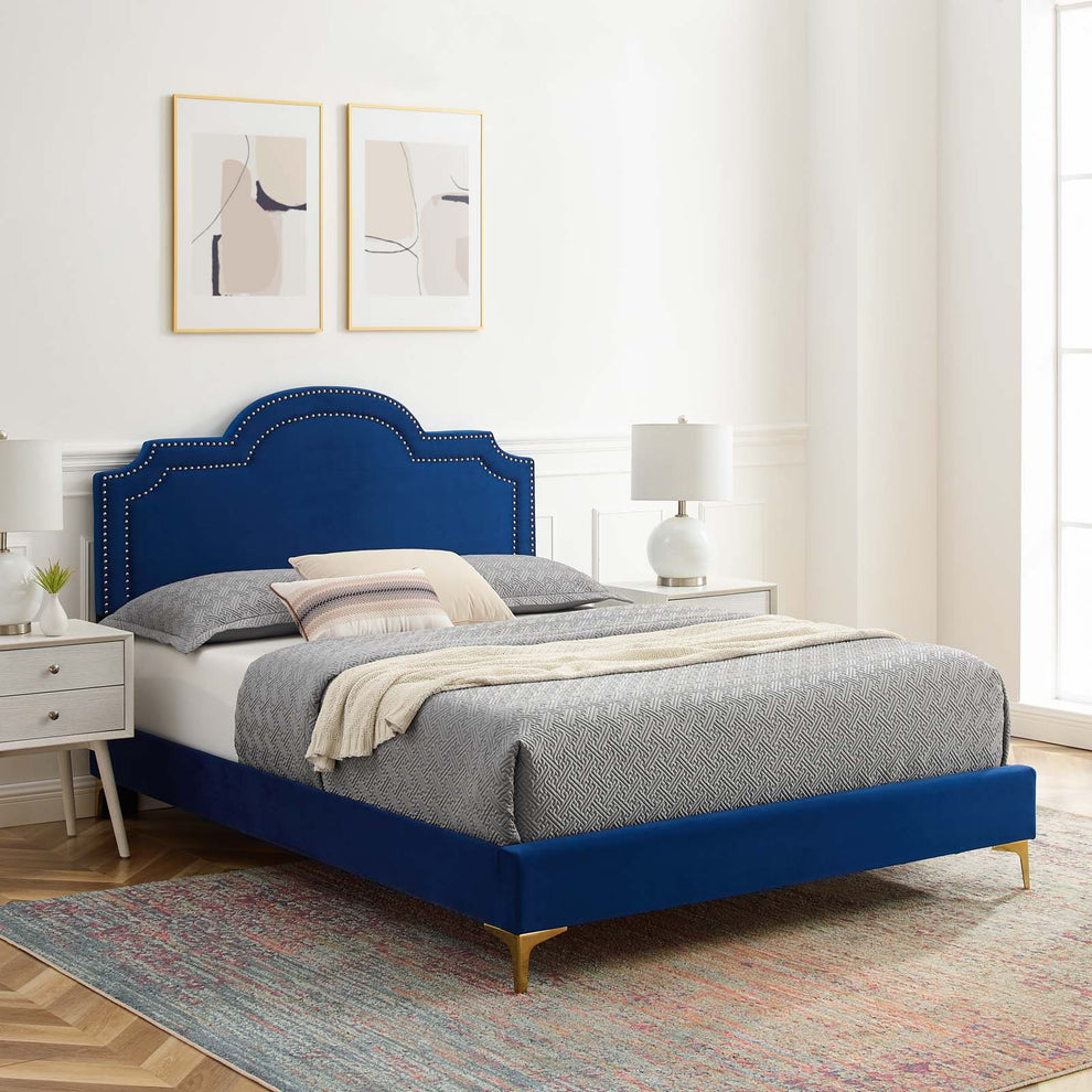 Aviana Performance Velvet Twin Bed By Modway - MOD-6789 | Beds | Modishstore - 26