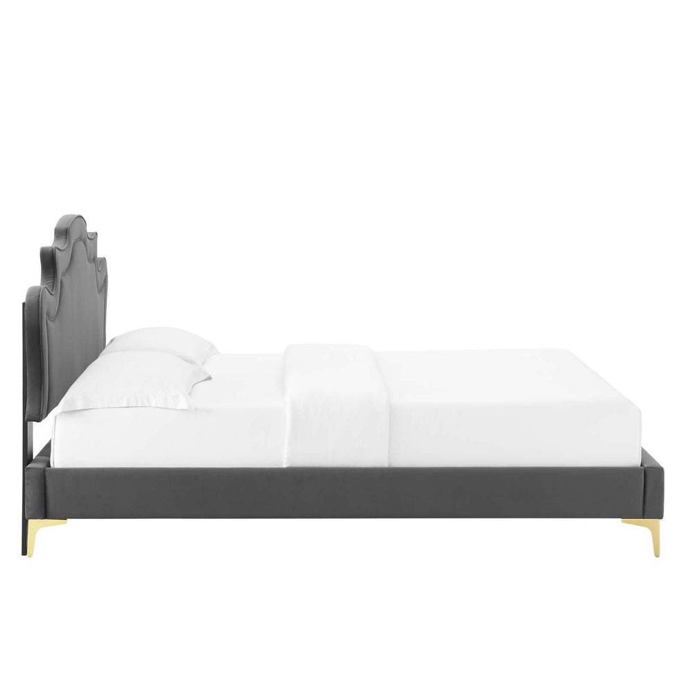 Neena Performance Velvet Twin Bed By Modway - MOD-6790 | Beds | Modishstore - 6