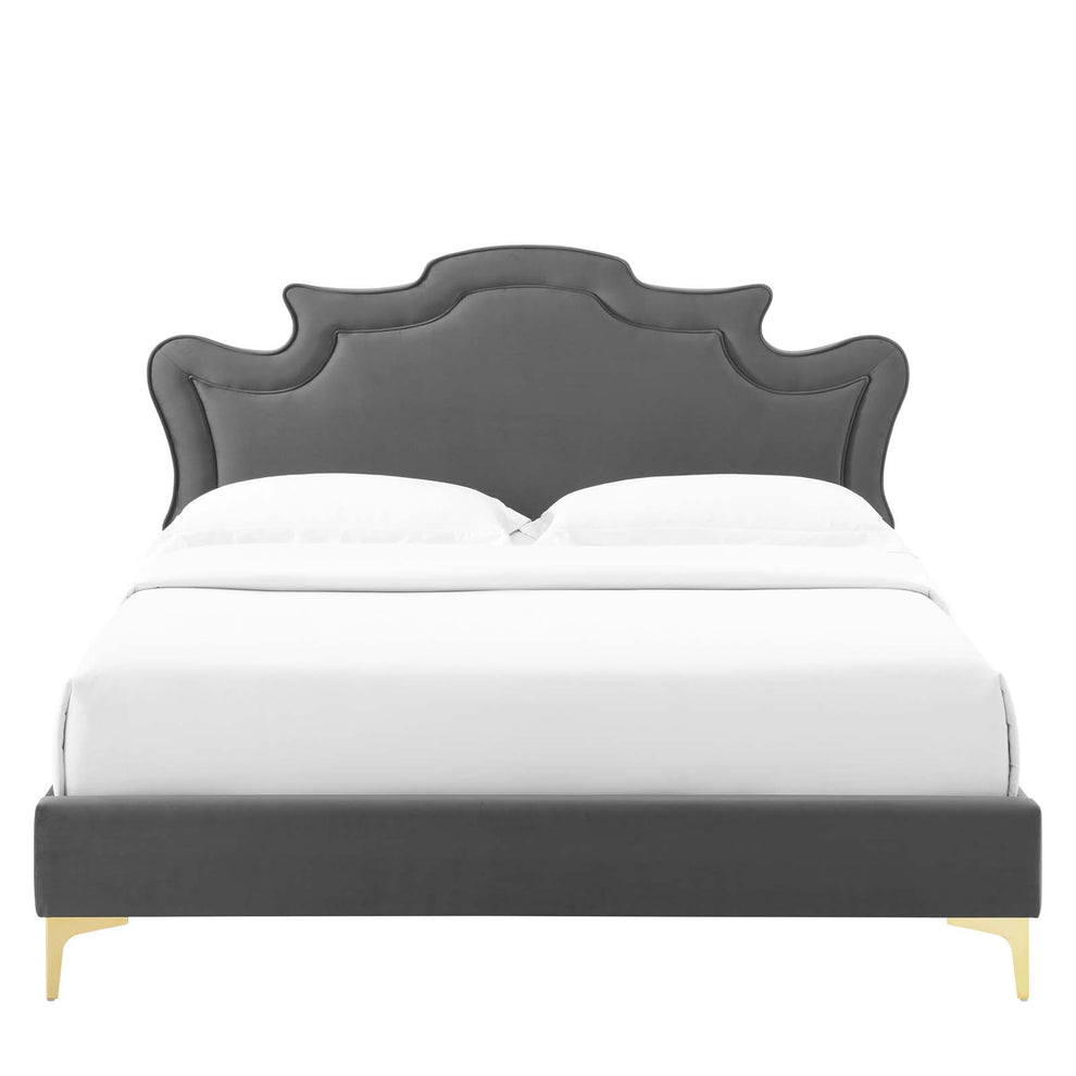 Neena Performance Velvet Twin Bed By Modway - MOD-6790 | Beds | Modishstore - 7