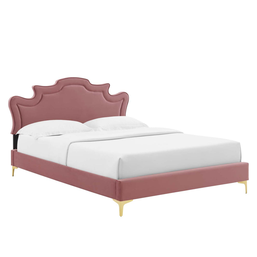 Neena Performance Velvet Twin Bed By Modway - MOD-6790 | Beds | Modishstore - 12