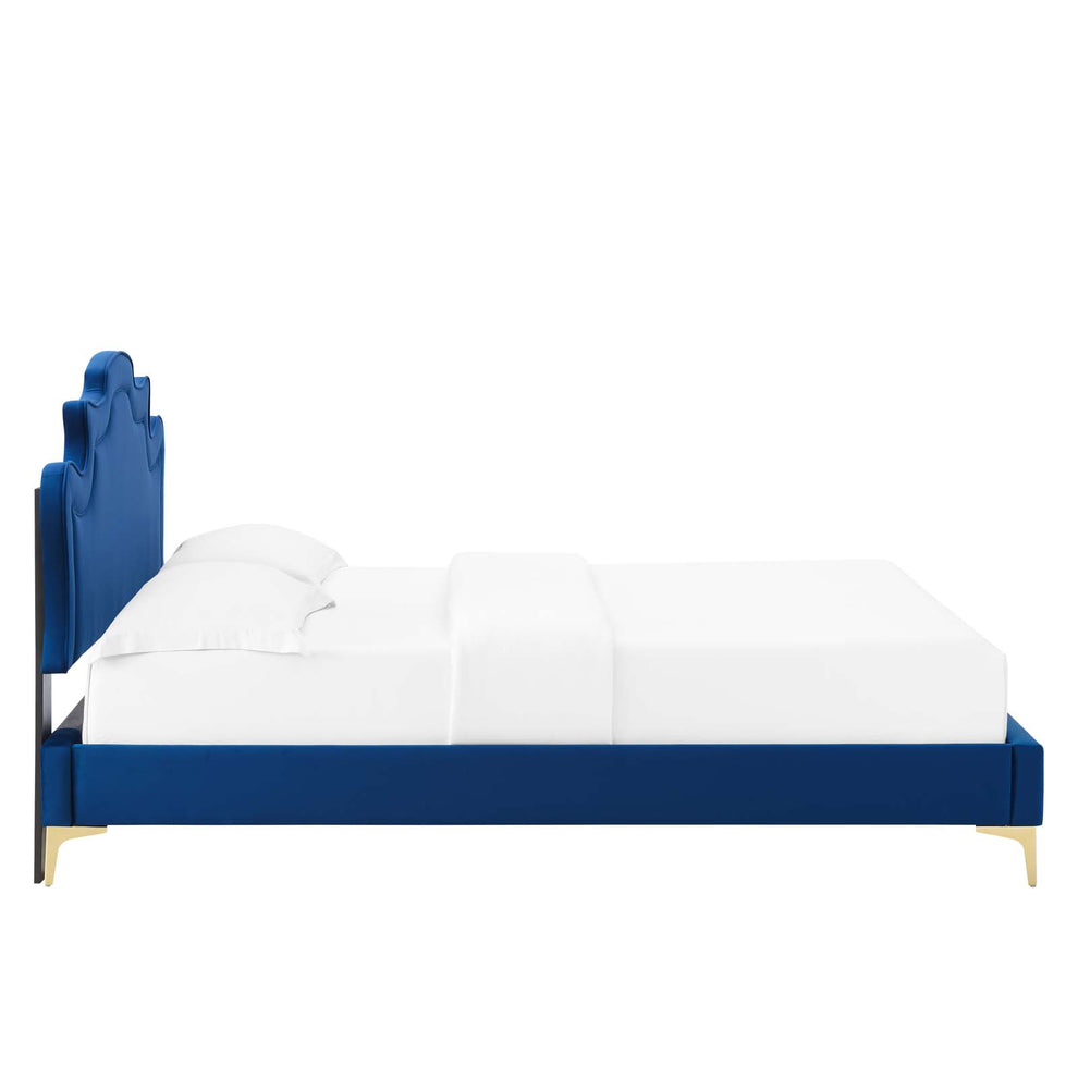 Neena Performance Velvet Twin Bed By Modway - MOD-6790 | Beds | Modishstore - 28