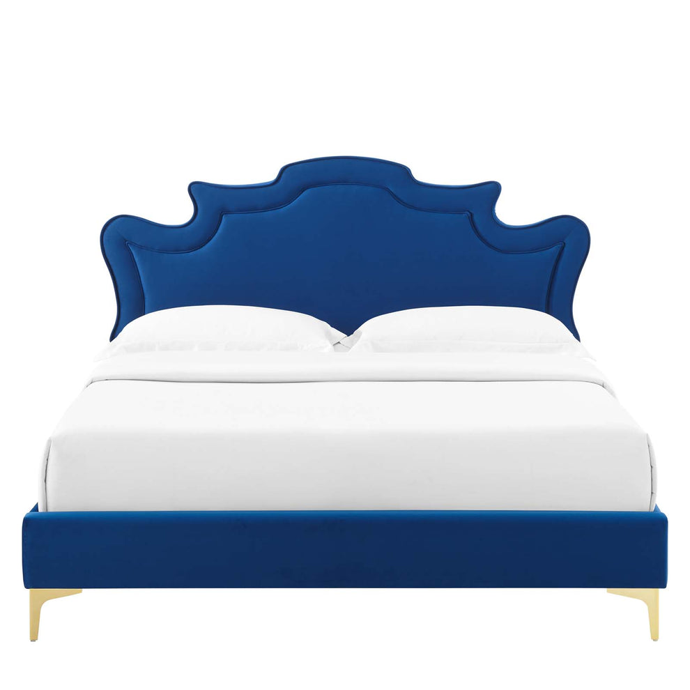 Neena Performance Velvet Twin Bed By Modway - MOD-6790 | Beds | Modishstore - 29