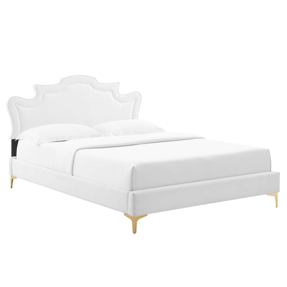 Neena Performance Velvet Twin Bed By Modway - MOD-6790 | Beds | Modishstore - 34