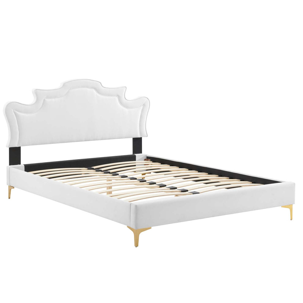 Neena Performance Velvet Twin Bed By Modway - MOD-6790 | Beds | Modishstore - 38