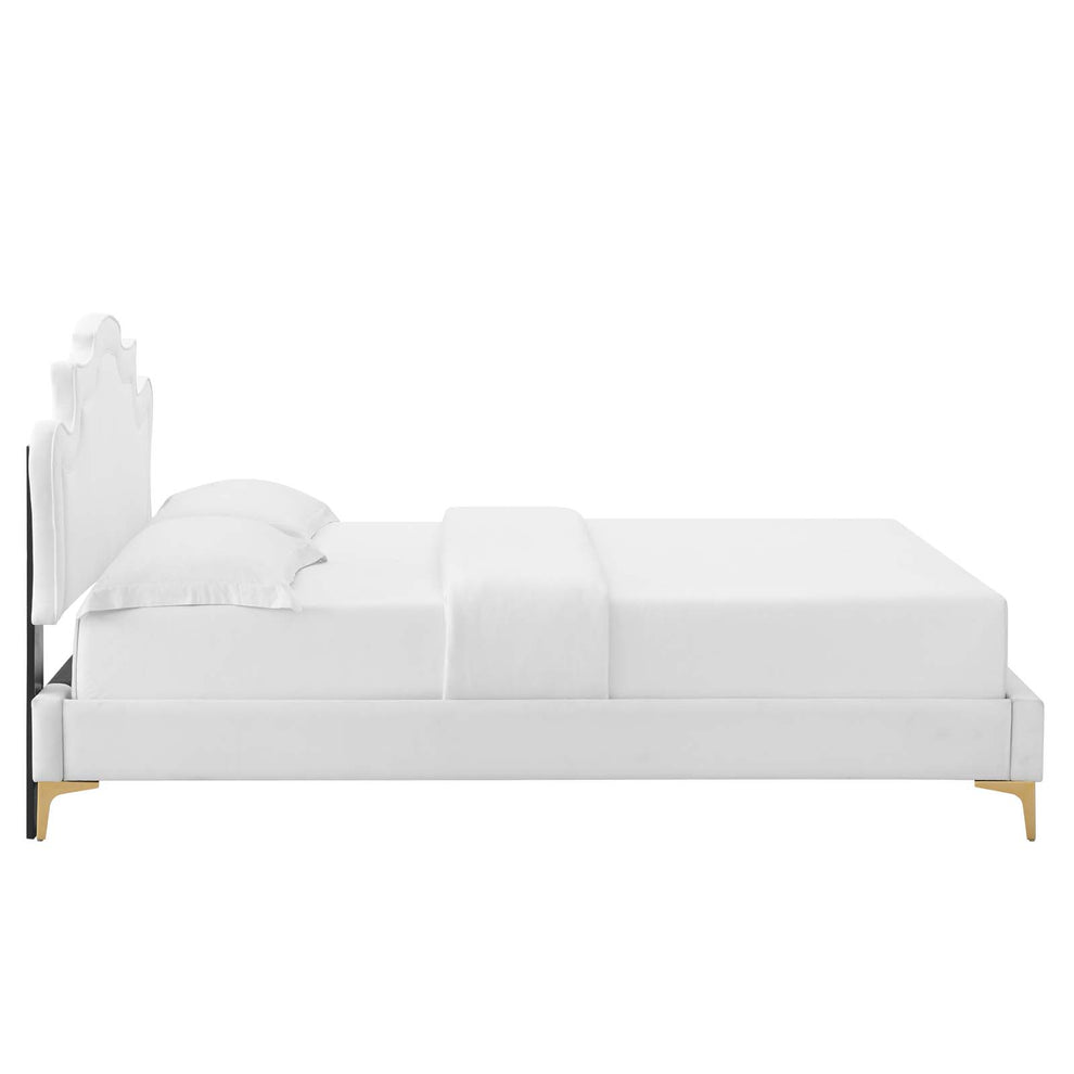 Neena Performance Velvet Twin Bed By Modway - MOD-6790 | Beds | Modishstore - 39