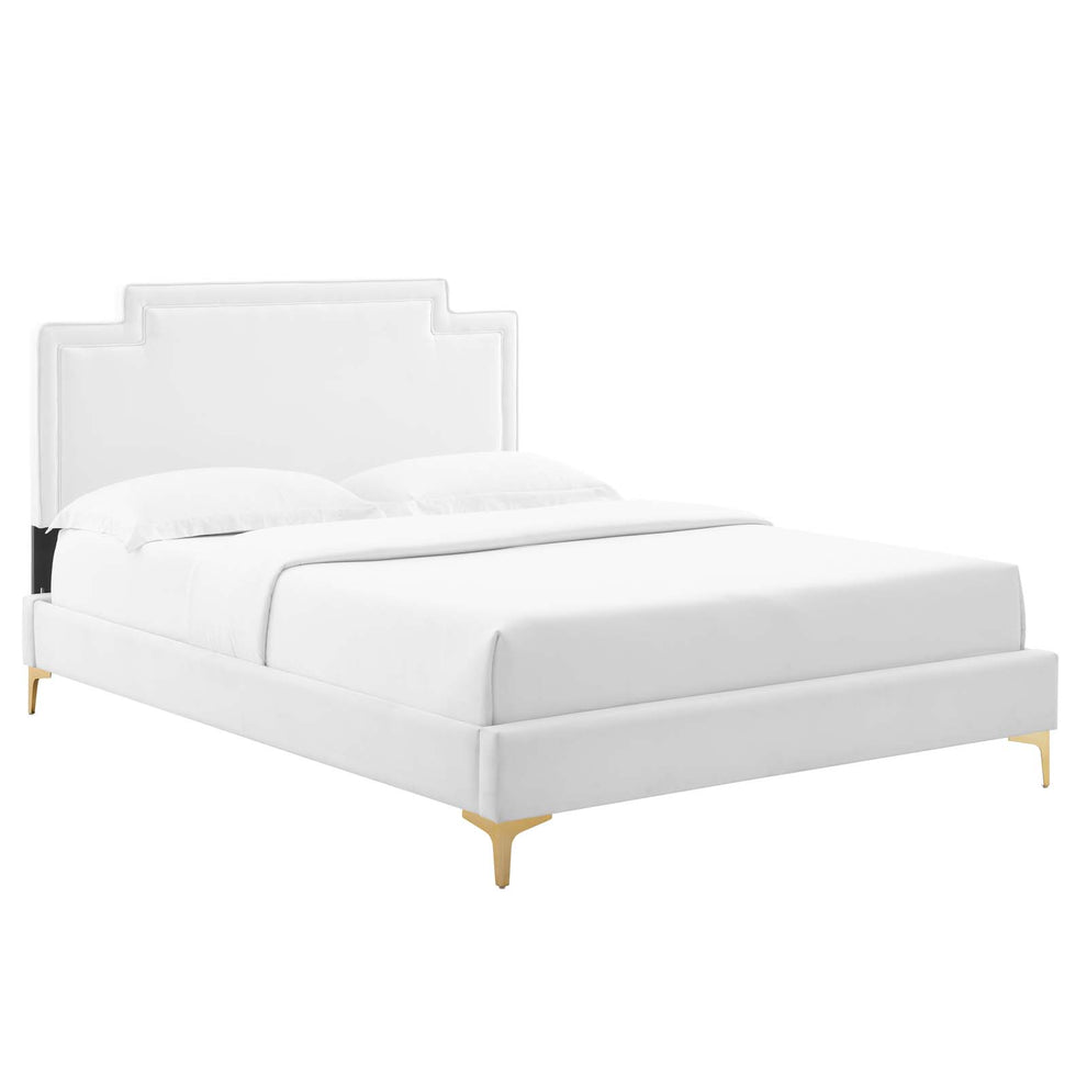 Liva Performance Velvet Twin Bed By Modway - MOD-6791 | Beds | Modishstore - 34