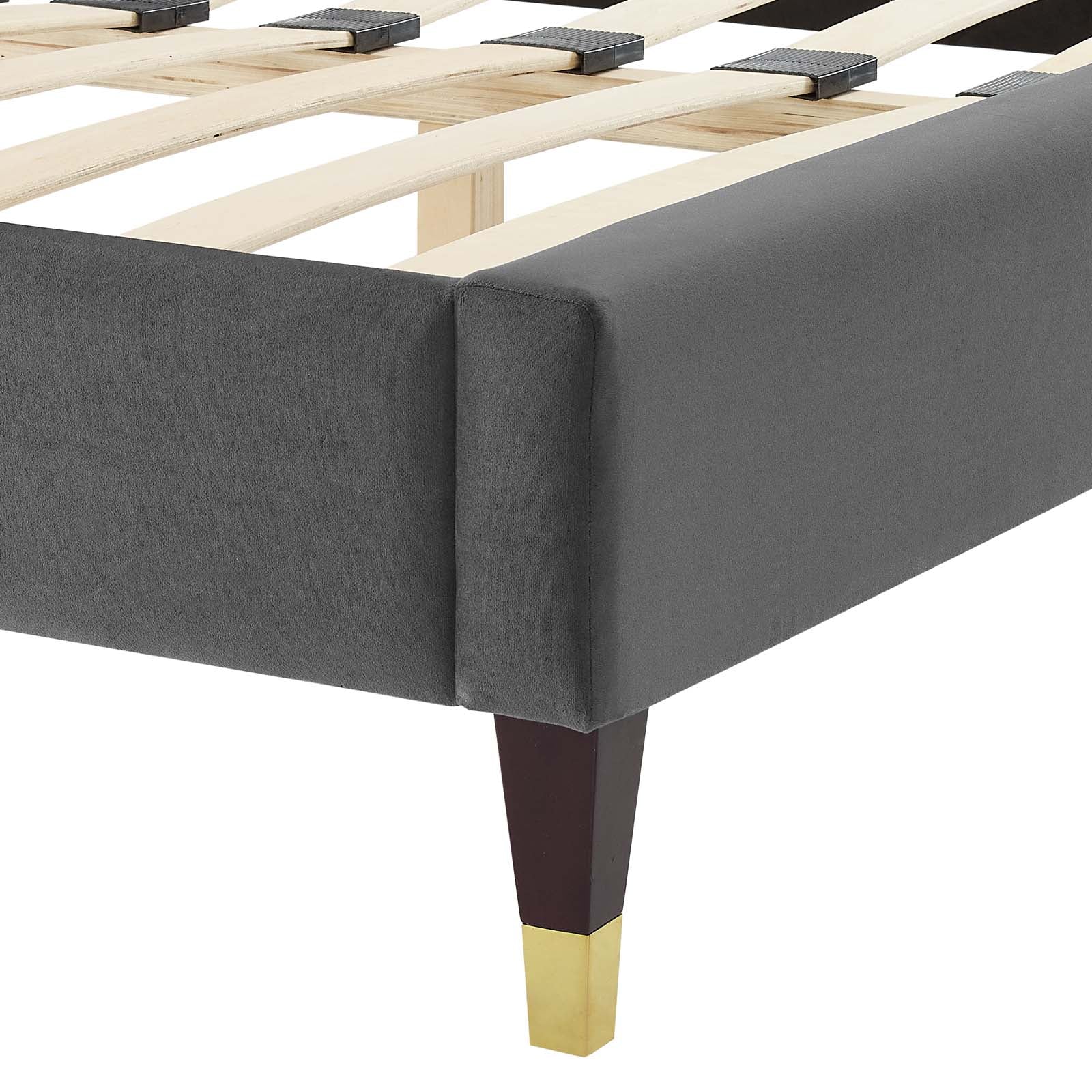 Sasha Button-Tufted Performance Velvet Twin Bed By Modway - MOD-6792 | Beds | Modishstore - 8