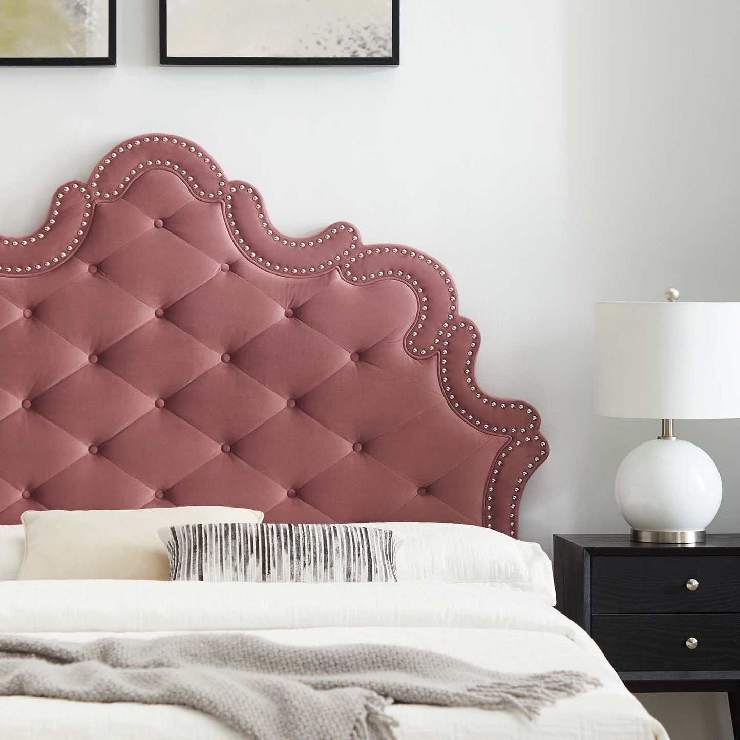 Sasha Button-Tufted Performance Velvet Twin Bed By Modway - MOD-6792 | Beds | Modishstore - 13
