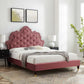 Sasha Button-Tufted Performance Velvet Twin Bed By Modway - MOD-6792 | Beds | Modishstore - 15