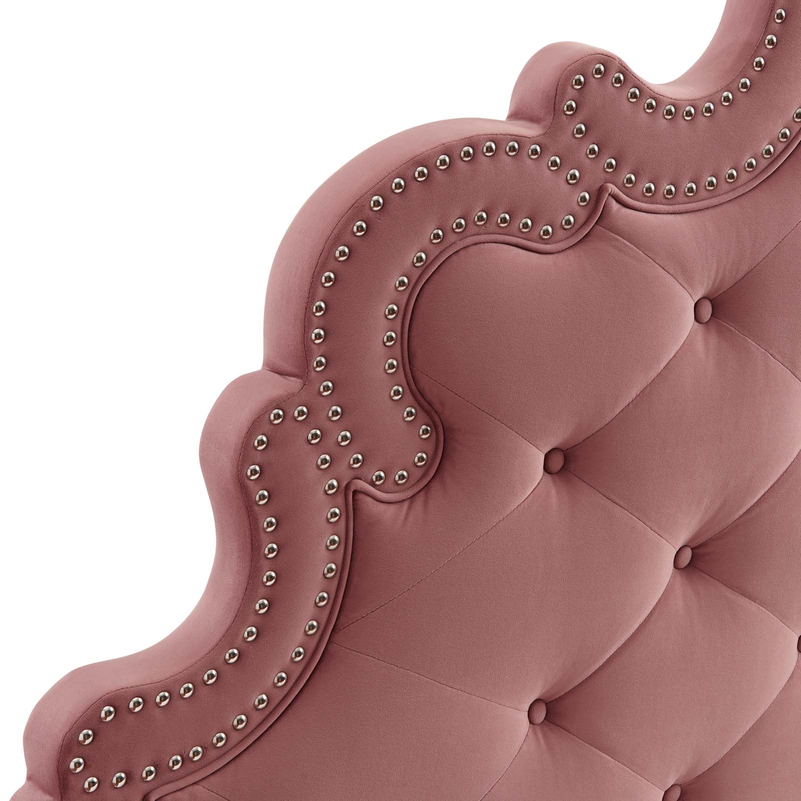 Sasha Button-Tufted Performance Velvet Twin Bed By Modway - MOD-6792 | Beds | Modishstore - 20