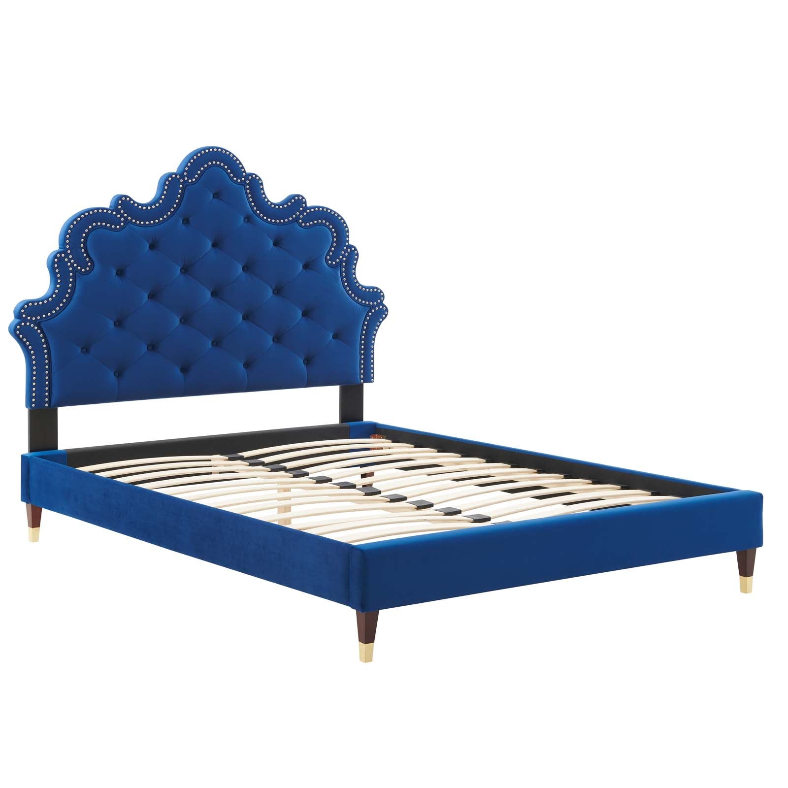 Sasha Button-Tufted Performance Velvet Twin Bed By Modway - MOD-6792 | Beds | Modishstore - 27