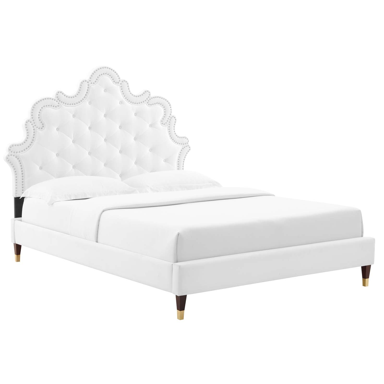 Sasha Button-Tufted Performance Velvet Twin Bed By Modway - MOD-6792 | Beds | Modishstore - 34