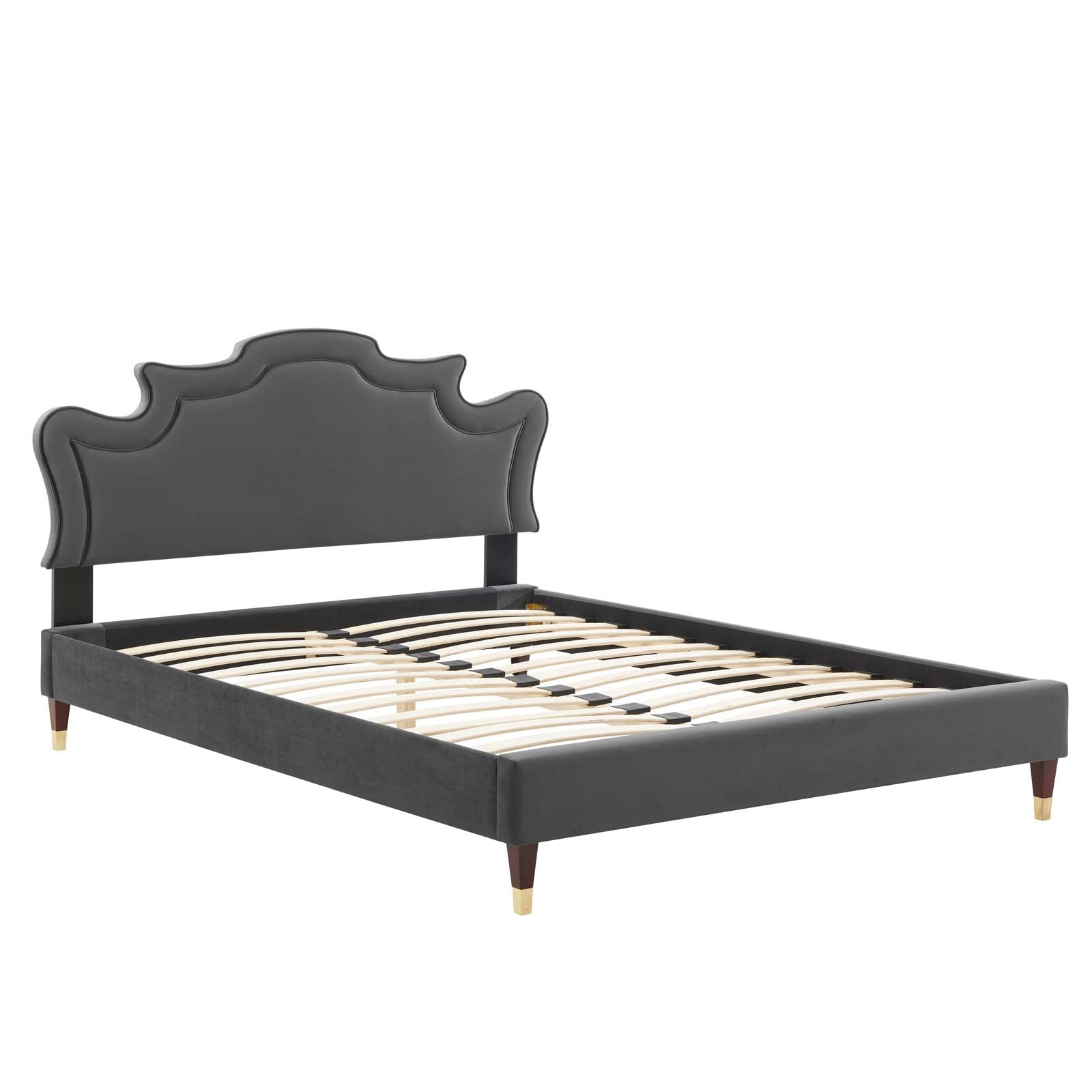 Neena Performance Velvet Twin Bed By Modway - MOD-6795 | Beds | Modishstore - 5
