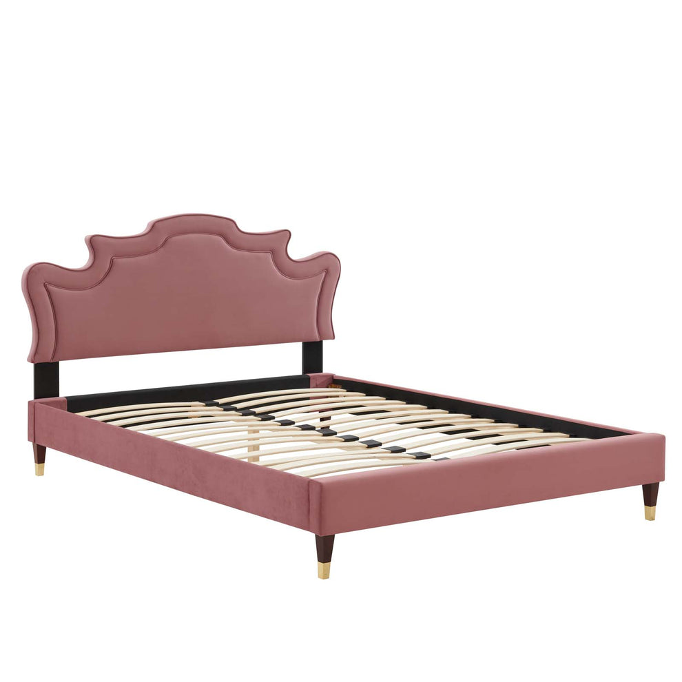 Neena Performance Velvet Twin Bed By Modway - MOD-6795 | Beds | Modishstore - 16