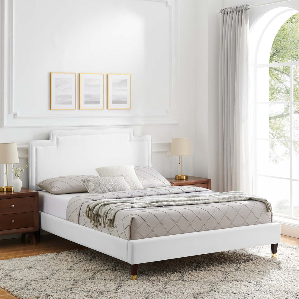 Liva Performance Velvet Twin Bed By Modway - MOD-6796 | Beds | Modishstore - 37