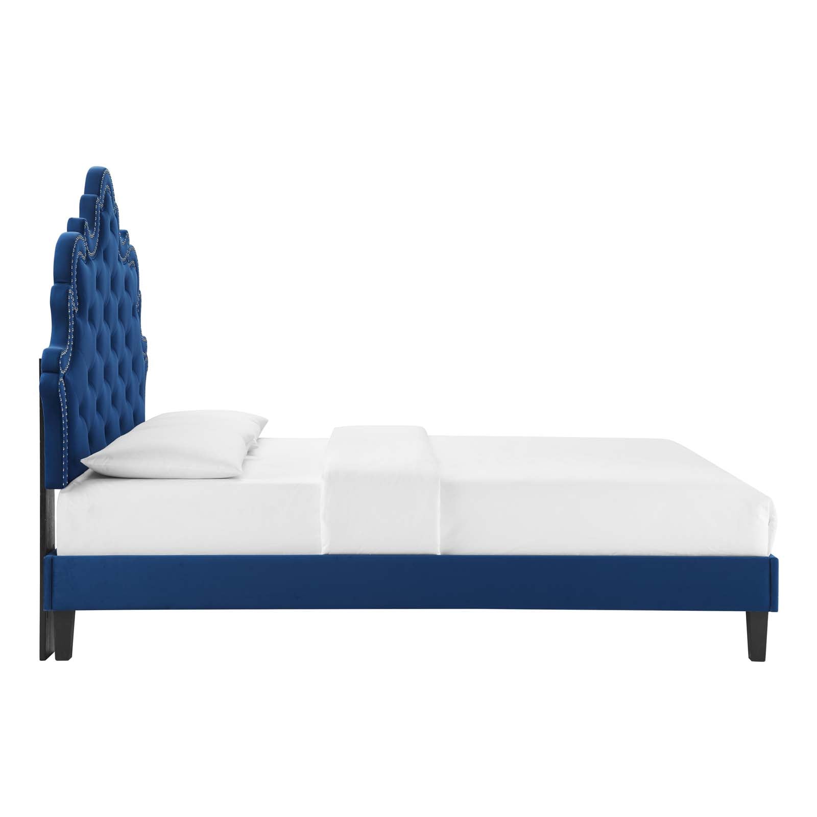 Sasha Button-Tufted Performance Velvet Twin Bed By Modway - MOD-6797 | Beds | Modishstore - 28