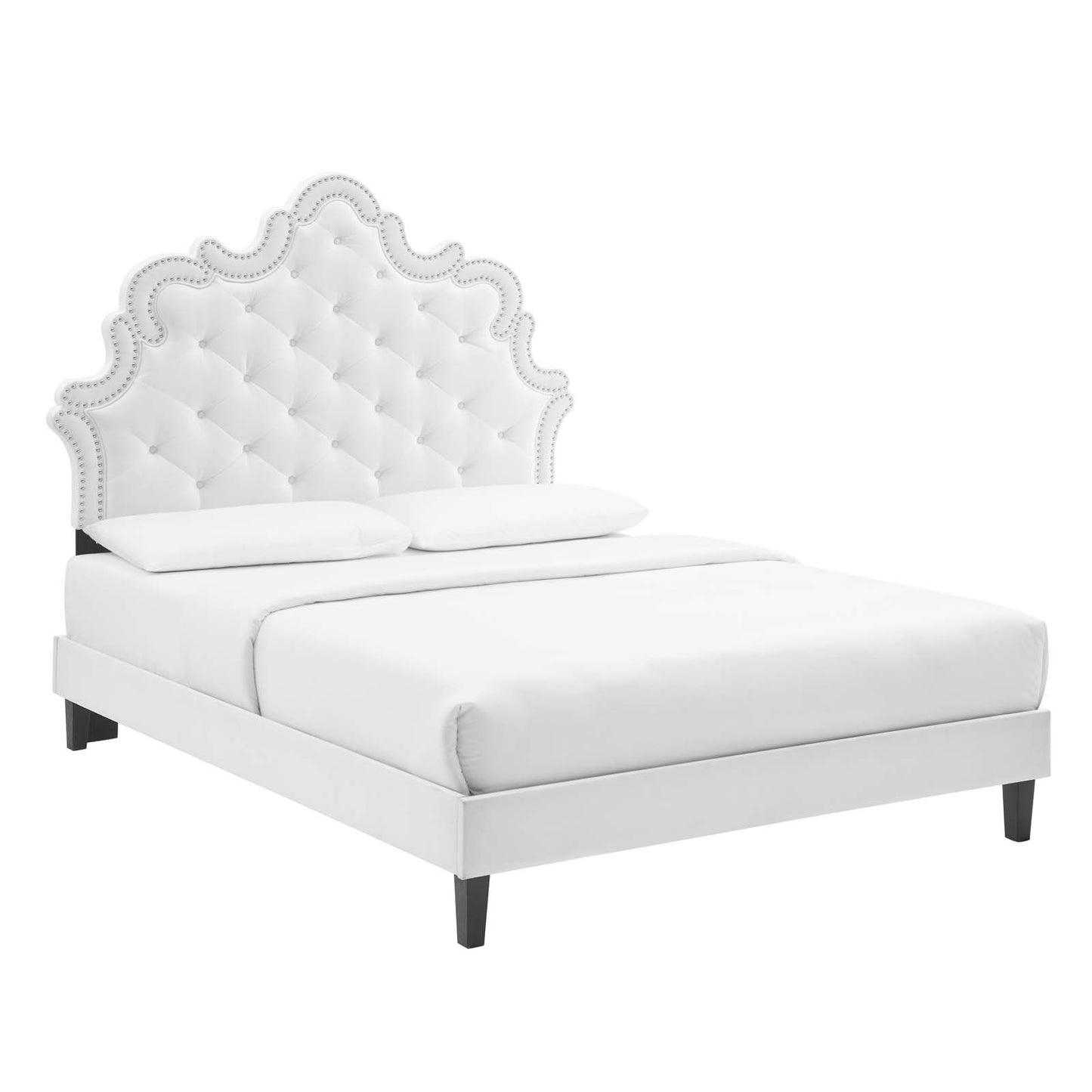 Sasha Button-Tufted Performance Velvet Twin Bed By Modway - MOD-6797 | Beds | Modishstore - 34