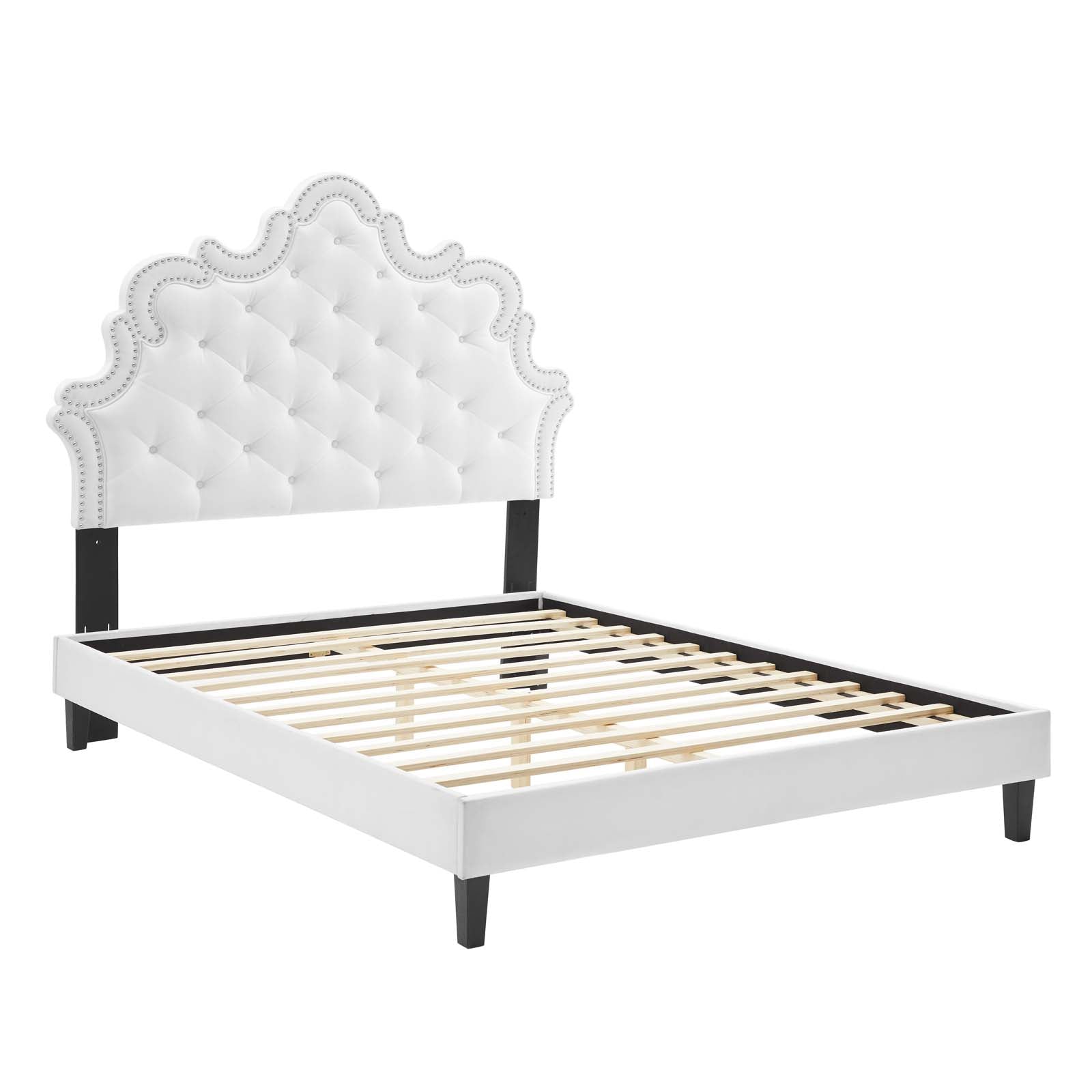 Sasha Button-Tufted Performance Velvet Twin Bed By Modway - MOD-6797 | Beds | Modishstore - 38