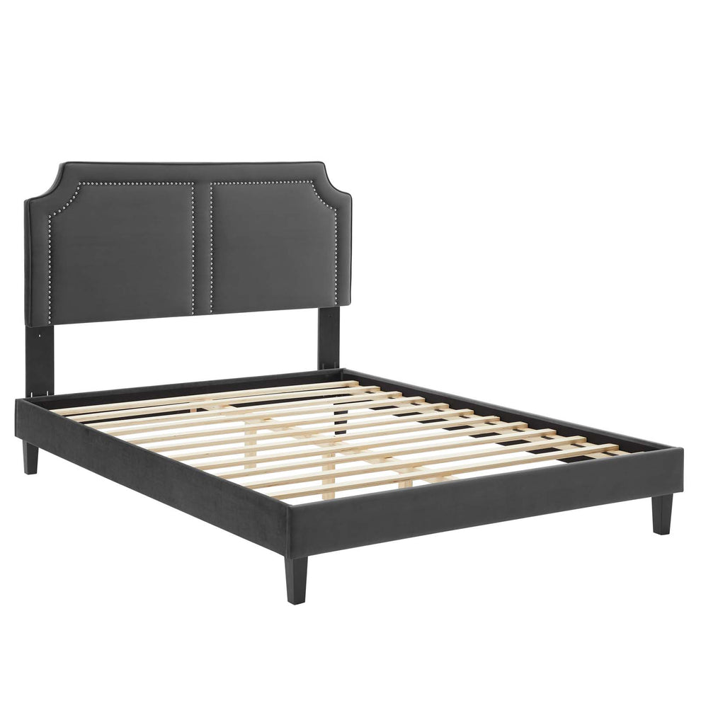 Novi Performance Velvet Twin Bed By Modway - MOD-6798 | Beds | Modishstore - 5