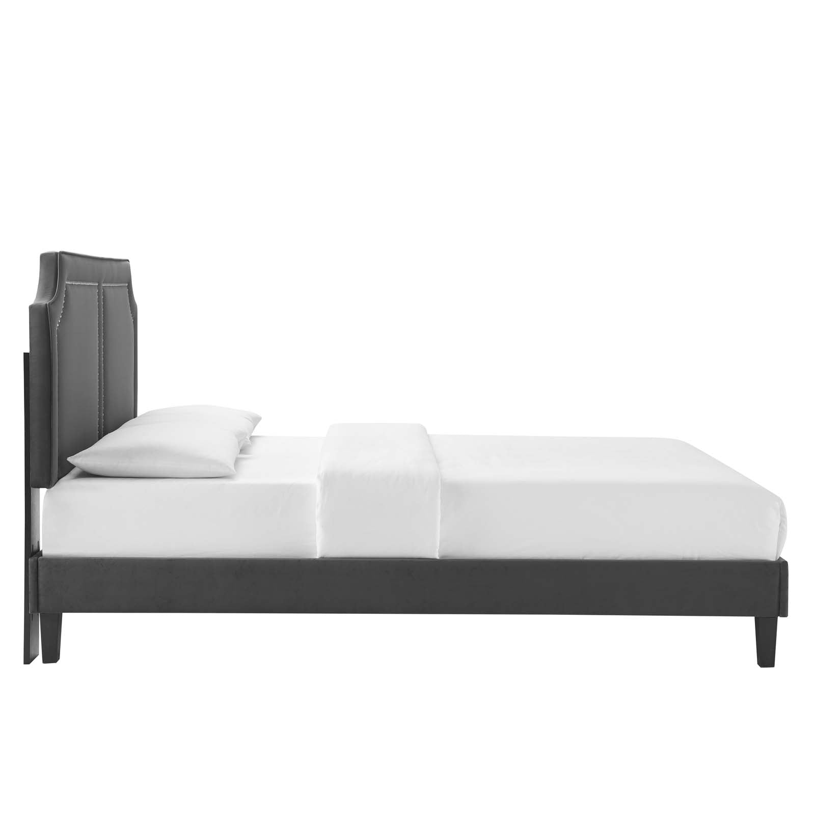 Novi Performance Velvet Twin Bed By Modway - MOD-6798 | Beds | Modishstore - 6