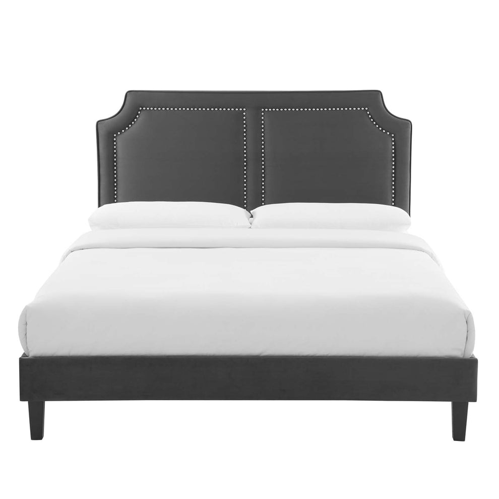 Novi Performance Velvet Twin Bed By Modway - MOD-6798 | Beds | Modishstore - 7