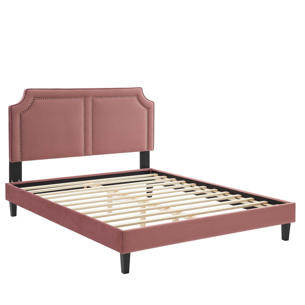 Novi Performance Velvet Twin Bed By Modway - MOD-6798 | Beds | Modishstore - 16