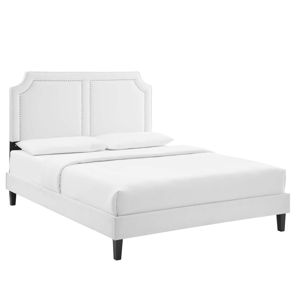 Novi Performance Velvet Twin Bed By Modway - MOD-6798 | Beds | Modishstore - 34
