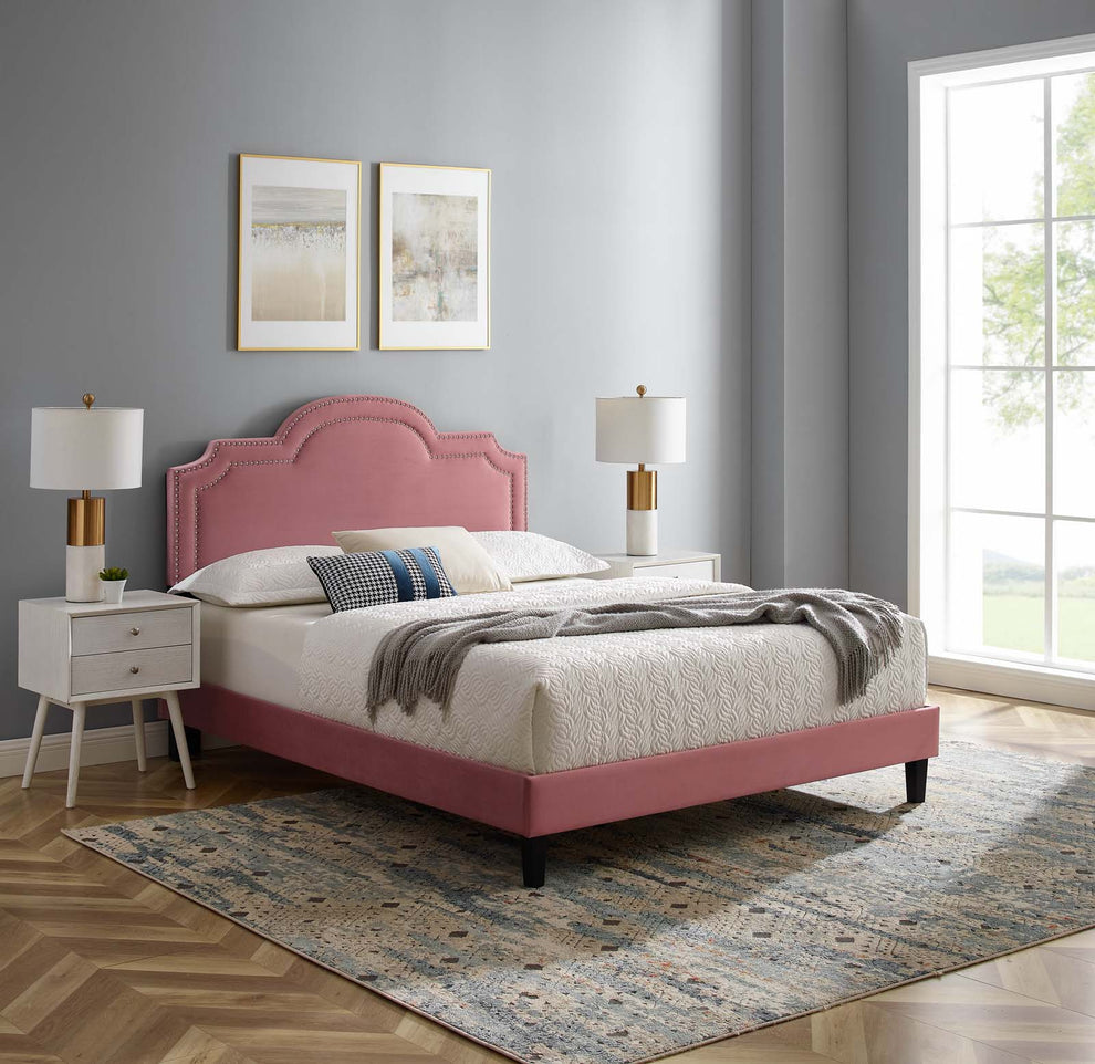 Aviana Performance Velvet Twin Bed By Modway - MOD-6799 | Beds | Modishstore - 15