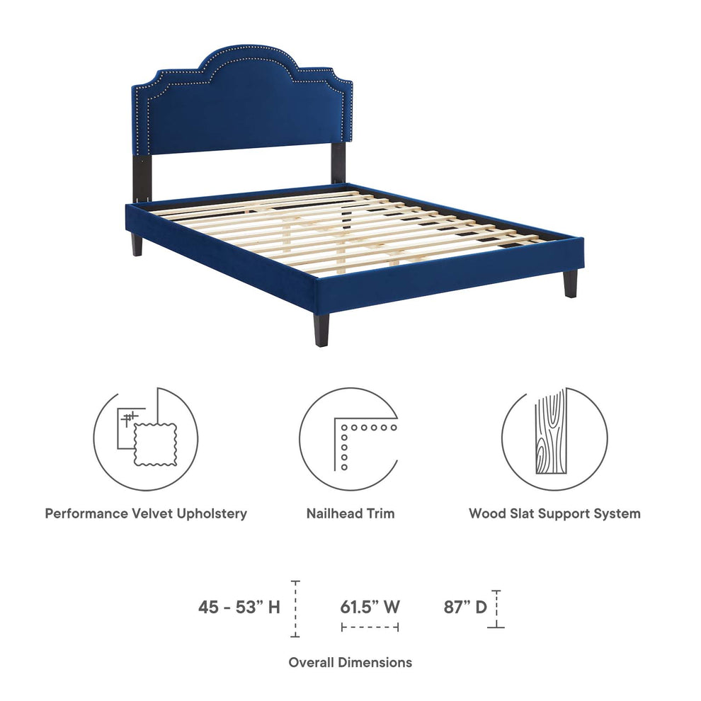 Aviana Performance Velvet Twin Bed By Modway - MOD-6799 | Beds | Modishstore - 32