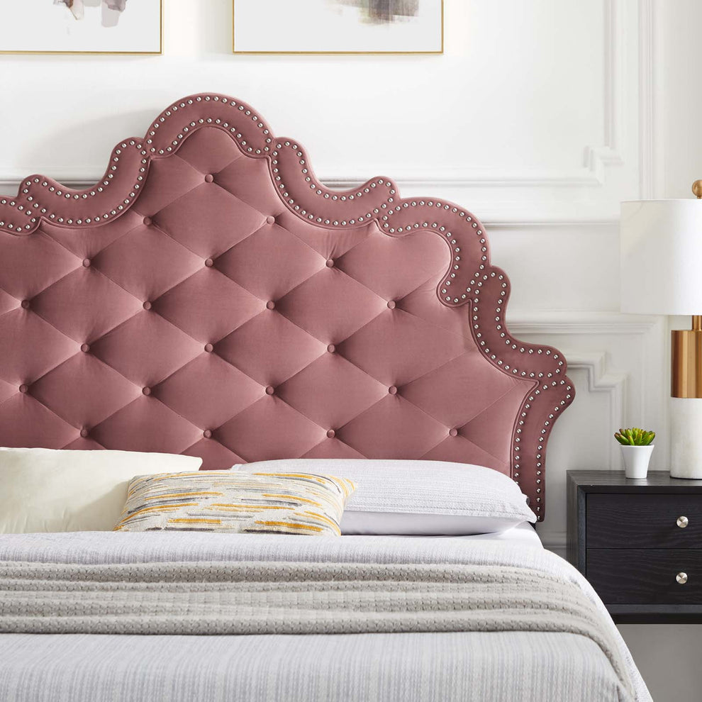Sasha Button-Tufted Performance Velvet Full Bed By Modway - MOD-6802 | Beds | Modishstore - 3