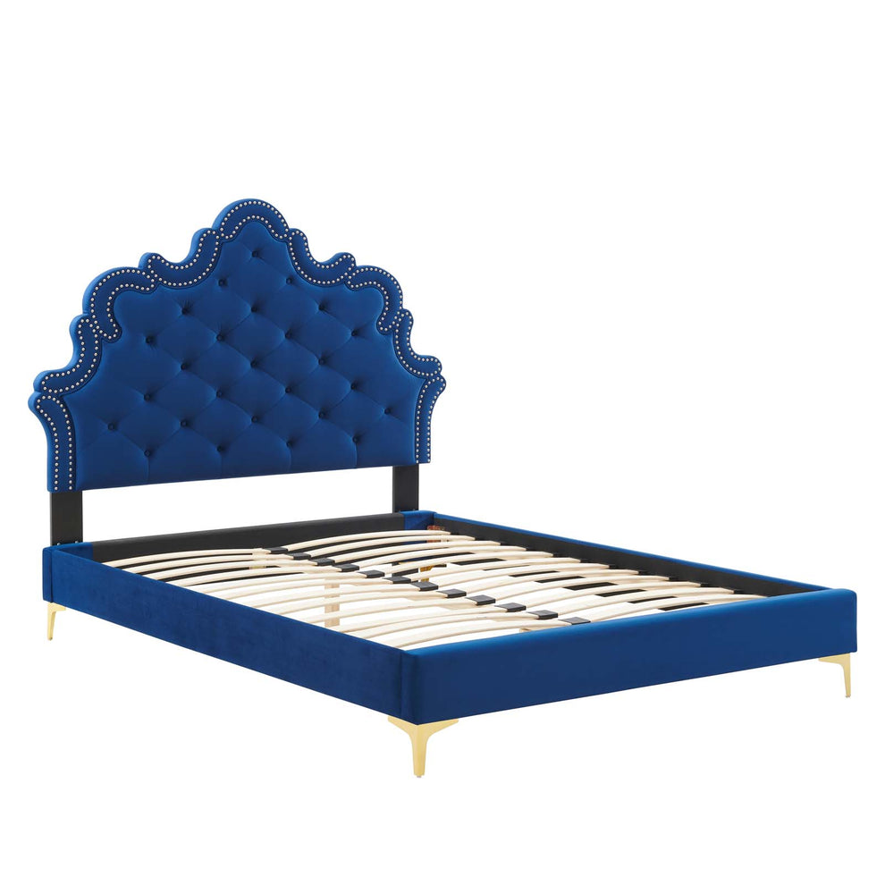 Sasha Button-Tufted Performance Velvet Full Bed By Modway - MOD-6802 | Beds | Modishstore - 16
