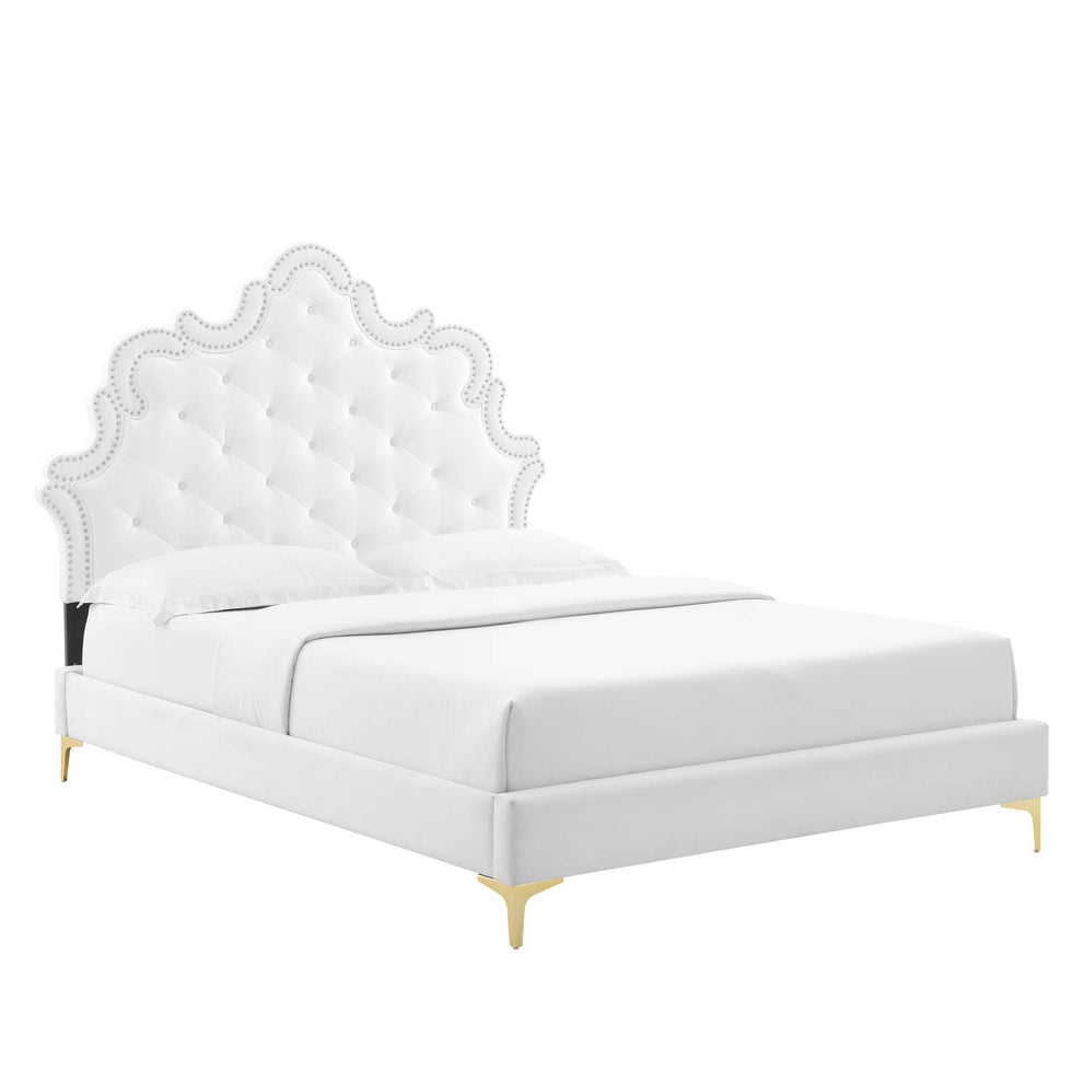 Sasha Button-Tufted Performance Velvet Full Bed By Modway - MOD-6802 | Beds | Modishstore - 23