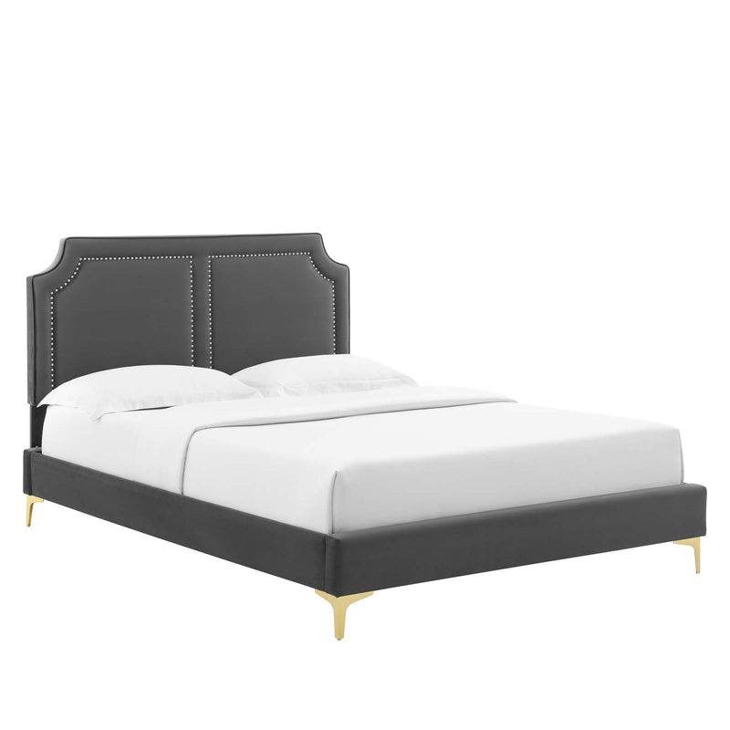 Novi Performance Velvet Full Bed By Modway - MOD-6803 | Beds | Modishstore - 1