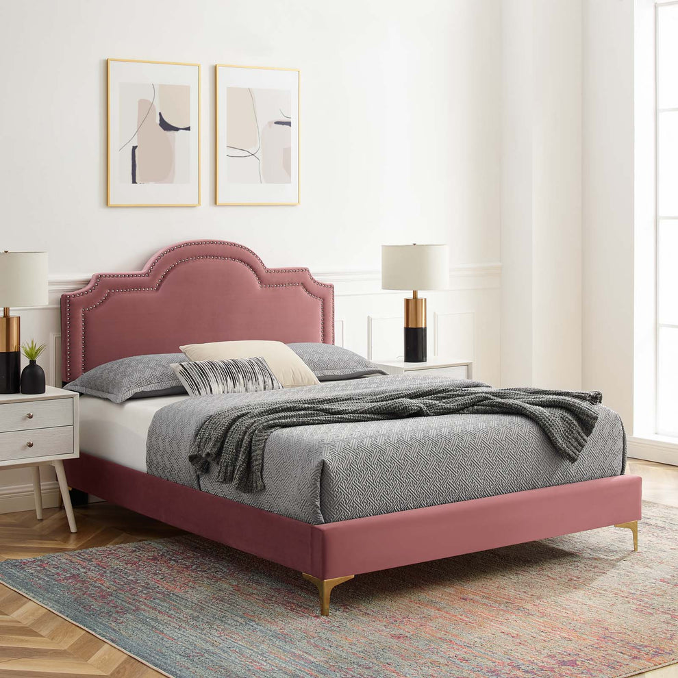 Aviana Performance Velvet Full Bed By Modway - MOD-6804 | Beds | Modishstore - 15