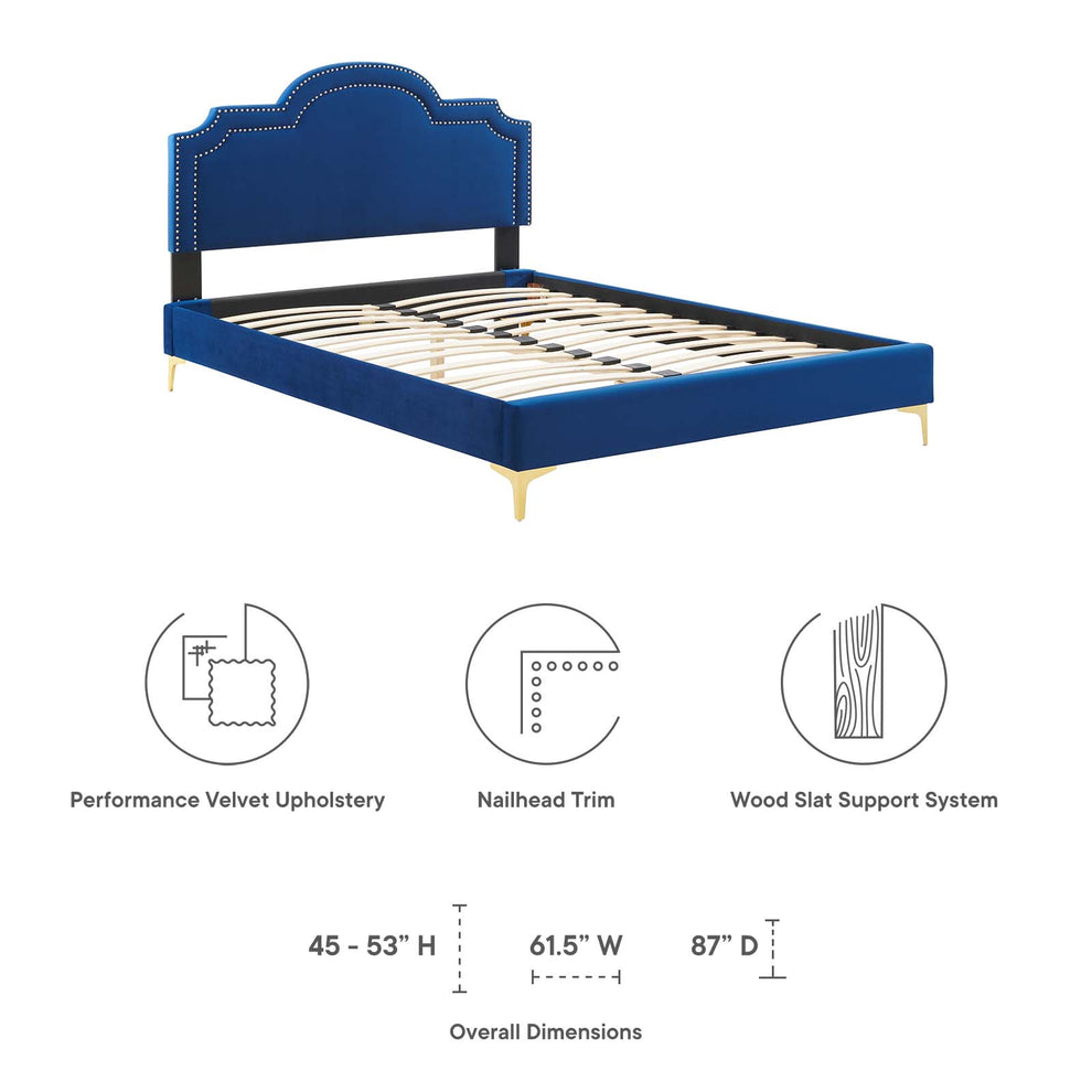 Aviana Performance Velvet Full Bed By Modway - MOD-6804 | Beds | Modishstore - 32