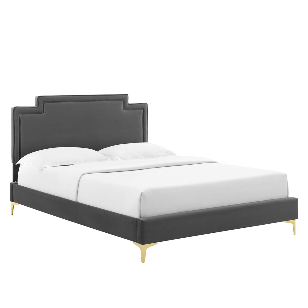 Liva Performance Velvet Full Bed By Modway - MOD-6806 | Beds | Modishstore - 1